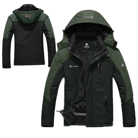Gemyse Other - GEMYSE Men's M Mountain Waterproof Ski Snow Black Green WinterJacket